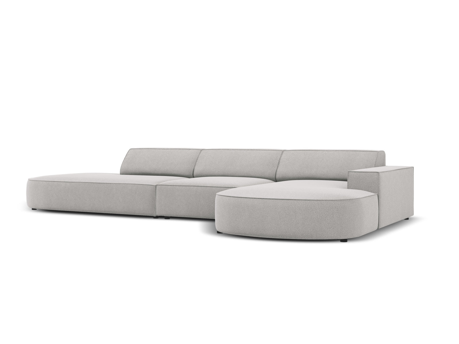 Jodie Modulares Ecksofa rechts 4 Sitzer in Light Grey präsentiert im Onlineshop von KAQTU Design AG. Ecksofa rechts ist von Micadoni