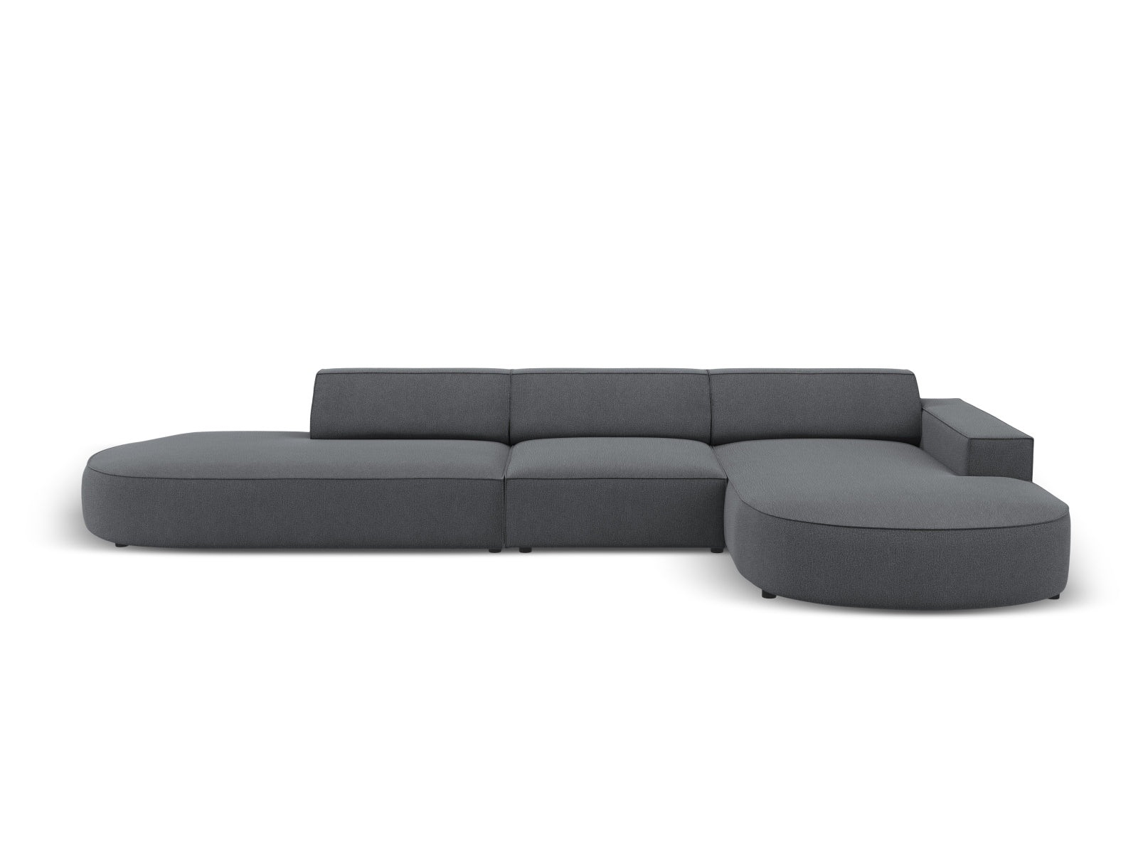 Jodie Modulares Ecksofa rechts 4 Sitzer in Dark Grey präsentiert im Onlineshop von KAQTU Design AG. Ecksofa rechts ist von Micadoni