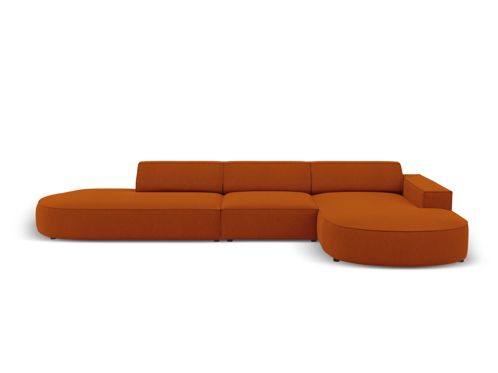 Jodie Modulares Ecksofa rechts 4 Sitzer in Terracotta präsentiert im Onlineshop von KAQTU Design AG. Ecksofa rechts ist von Micadoni