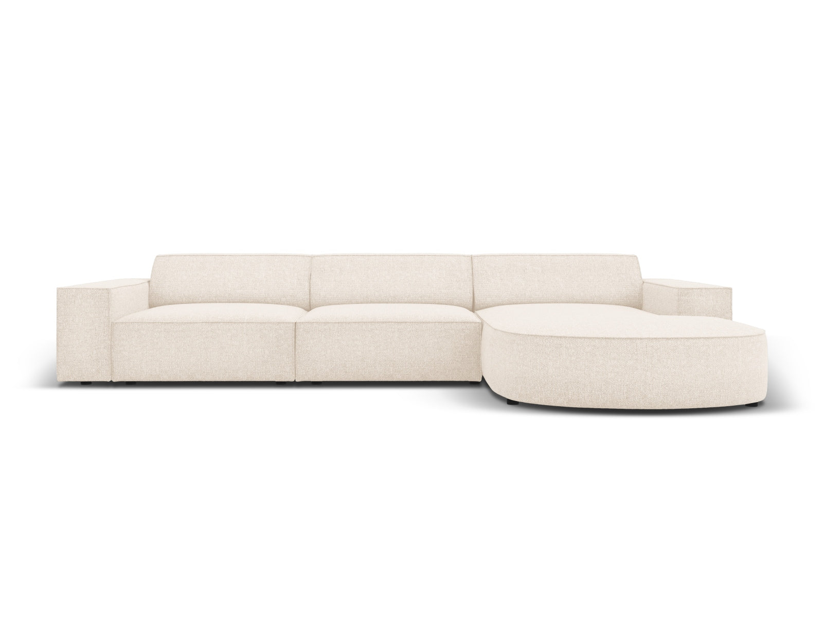 Jodie Modulares Ecksofa rechts 4 Sitzer in Light Beige präsentiert im Onlineshop von KAQTU Design AG. Ecksofa rechts ist von Micadoni