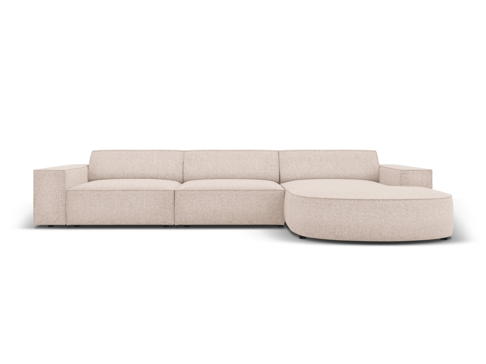 Jodie Modulares Ecksofa rechts 4 Sitzer in Beige präsentiert im Onlineshop von KAQTU Design AG. Ecksofa rechts ist von Micadoni