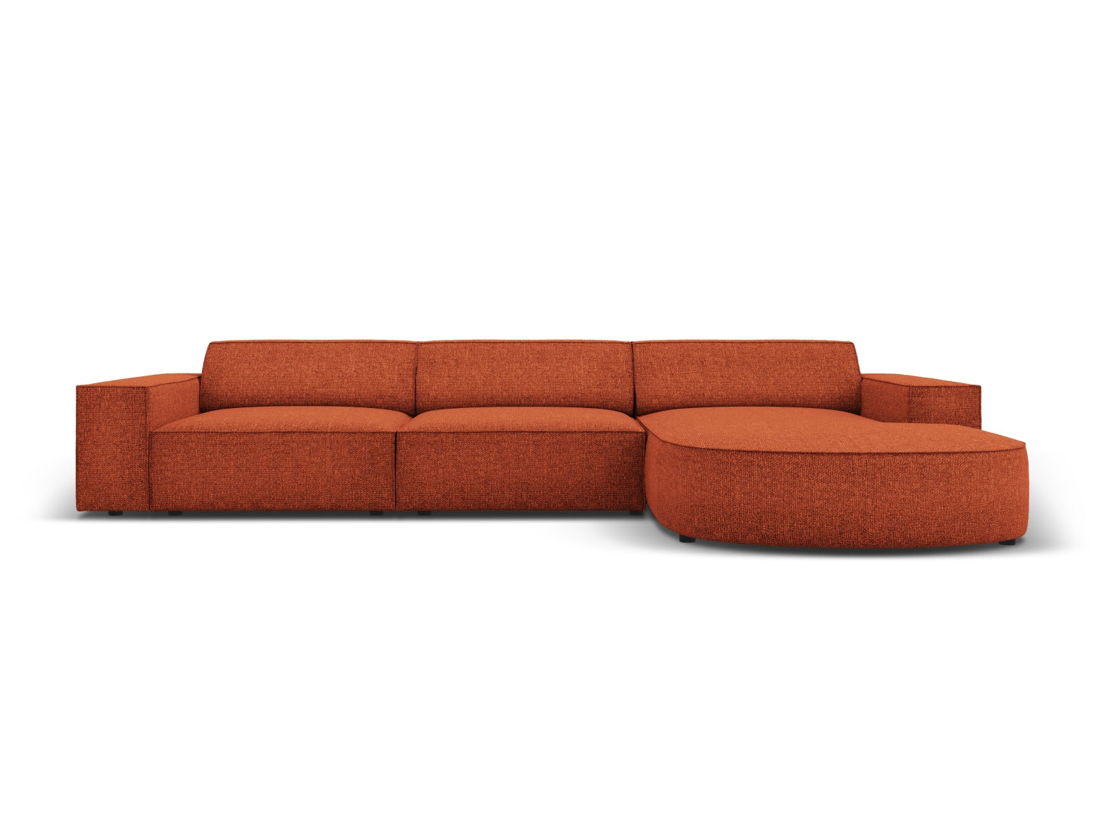 Jodie Modulares Ecksofa rechts 4 Sitzer in Terracotta präsentiert im Onlineshop von KAQTU Design AG. Ecksofa rechts ist von Micadoni