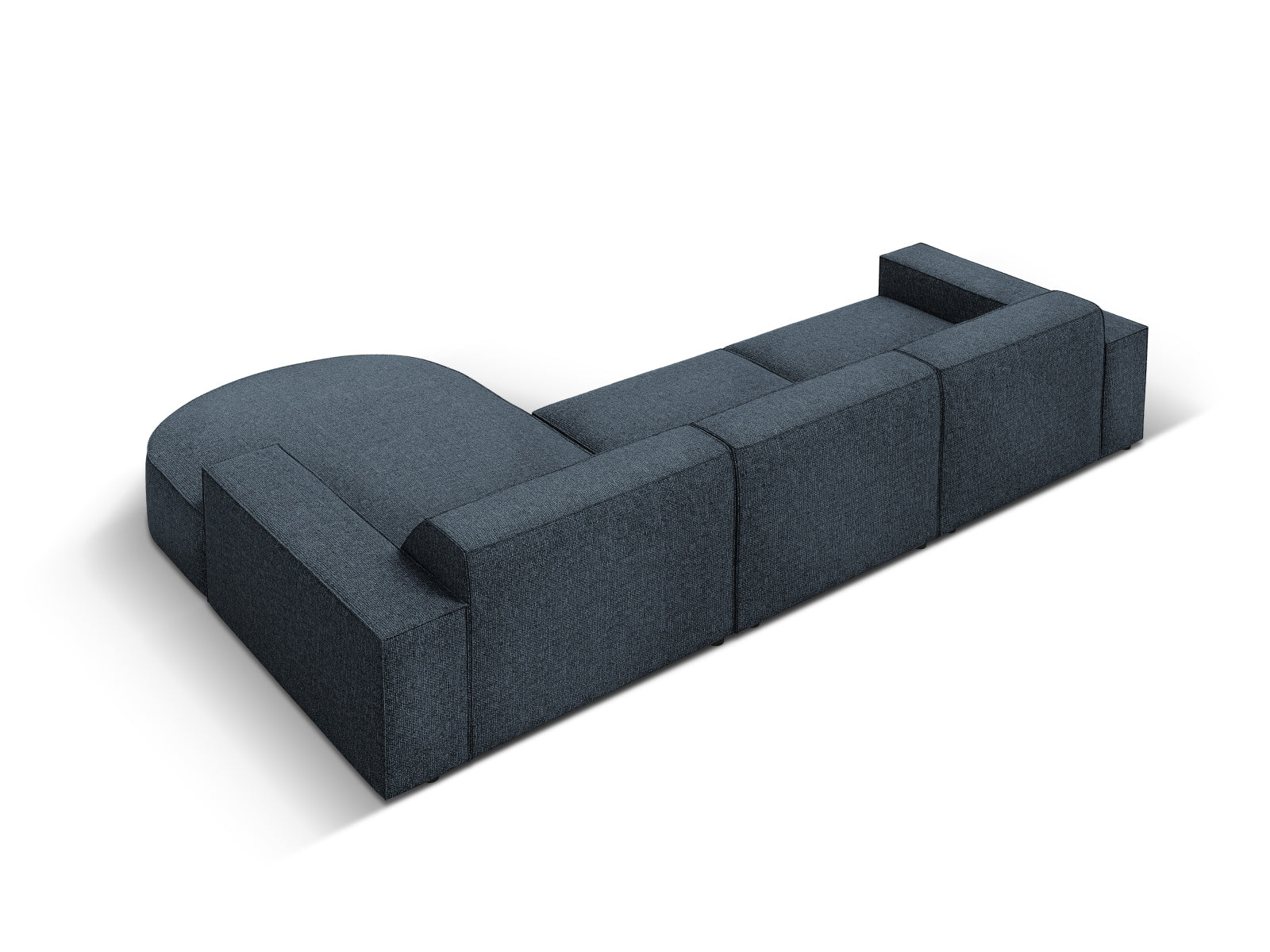 Jodie Modulares Ecksofa rechts 4 Sitzer in Royal Blue präsentiert im Onlineshop von KAQTU Design AG. Ecksofa rechts ist von Micadoni