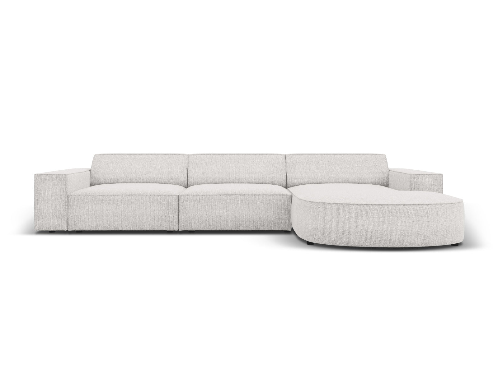 Jodie Modulares Ecksofa rechts 4 Sitzer in Light Grey präsentiert im Onlineshop von KAQTU Design AG. Ecksofa rechts ist von Micadoni