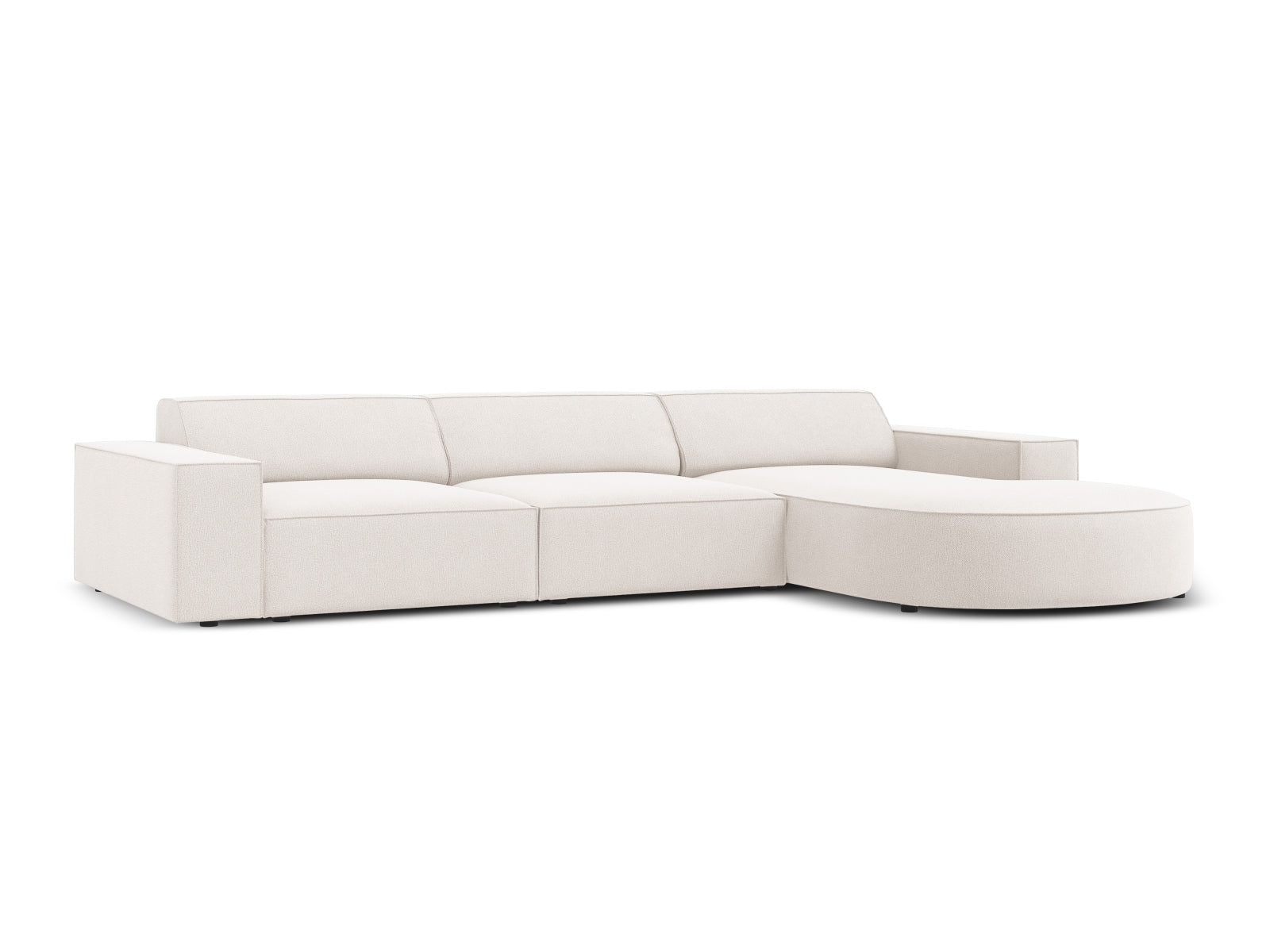 Jodie Modulares Ecksofa rechts 4 Sitzer in Light Beige präsentiert im Onlineshop von KAQTU Design AG. Ecksofa rechts ist von Micadoni