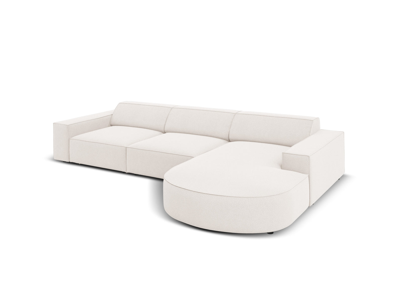 Jodie Modulares Ecksofa rechts 4 Sitzer in Light Beige präsentiert im Onlineshop von KAQTU Design AG. Ecksofa rechts ist von Micadoni