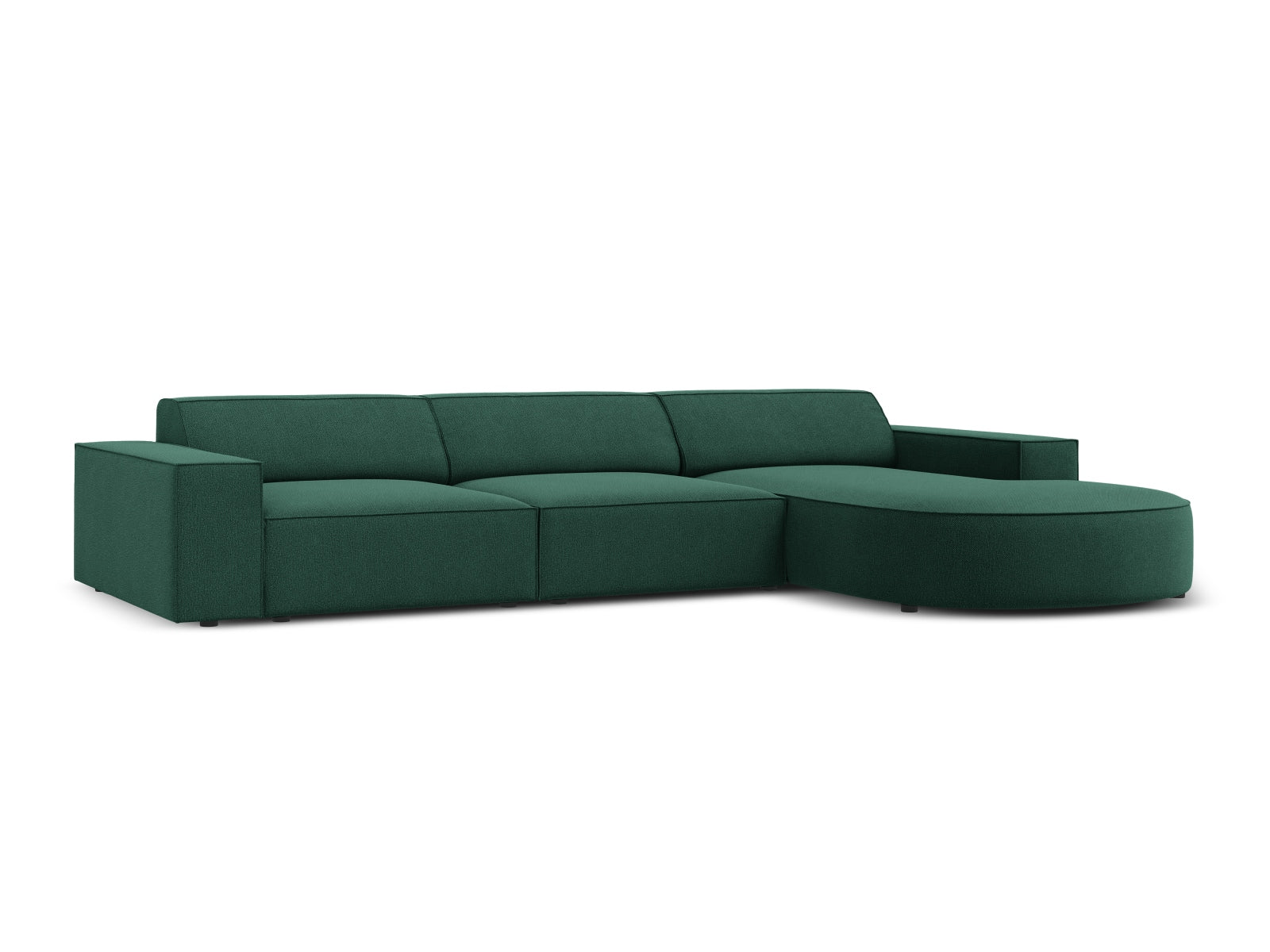 Jodie Modulares Ecksofa rechts 4 Sitzer in Green präsentiert im Onlineshop von KAQTU Design AG. Ecksofa rechts ist von Micadoni