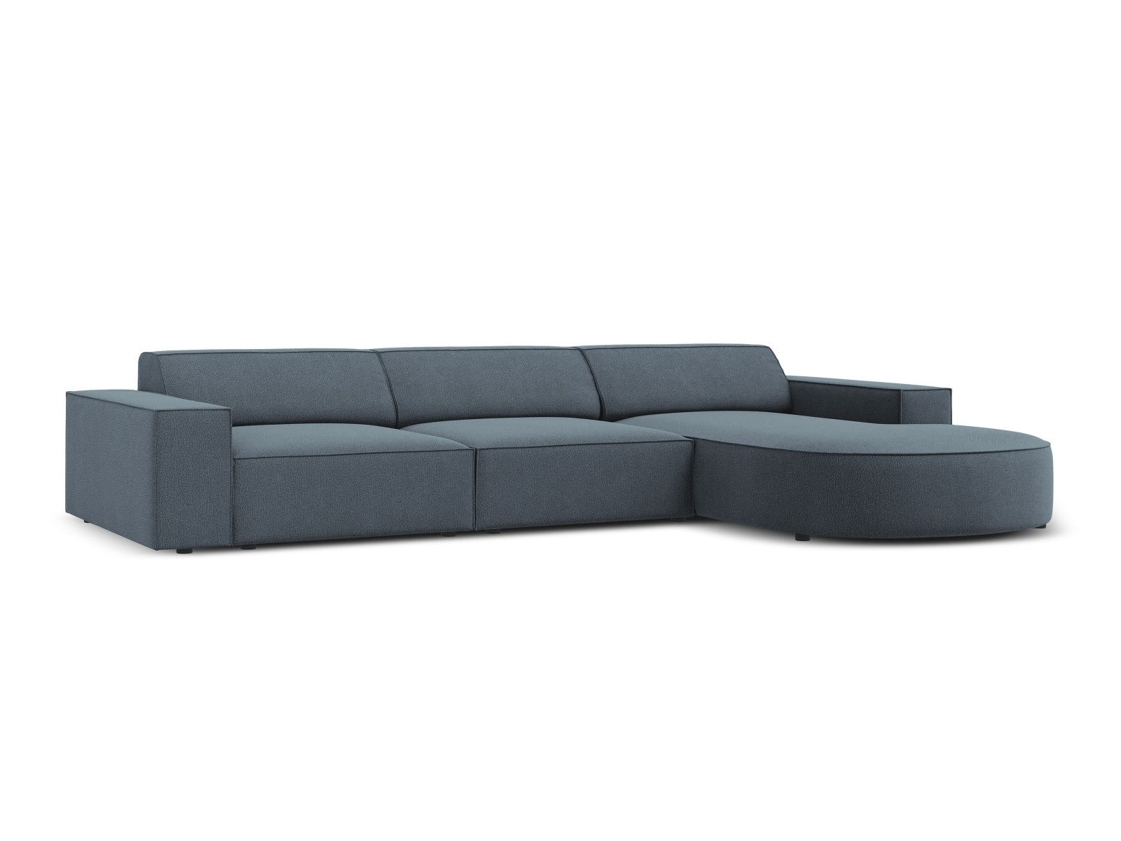 Jodie Modulares Ecksofa rechts 4 Sitzer in Blue präsentiert im Onlineshop von KAQTU Design AG. Ecksofa rechts ist von Micadoni