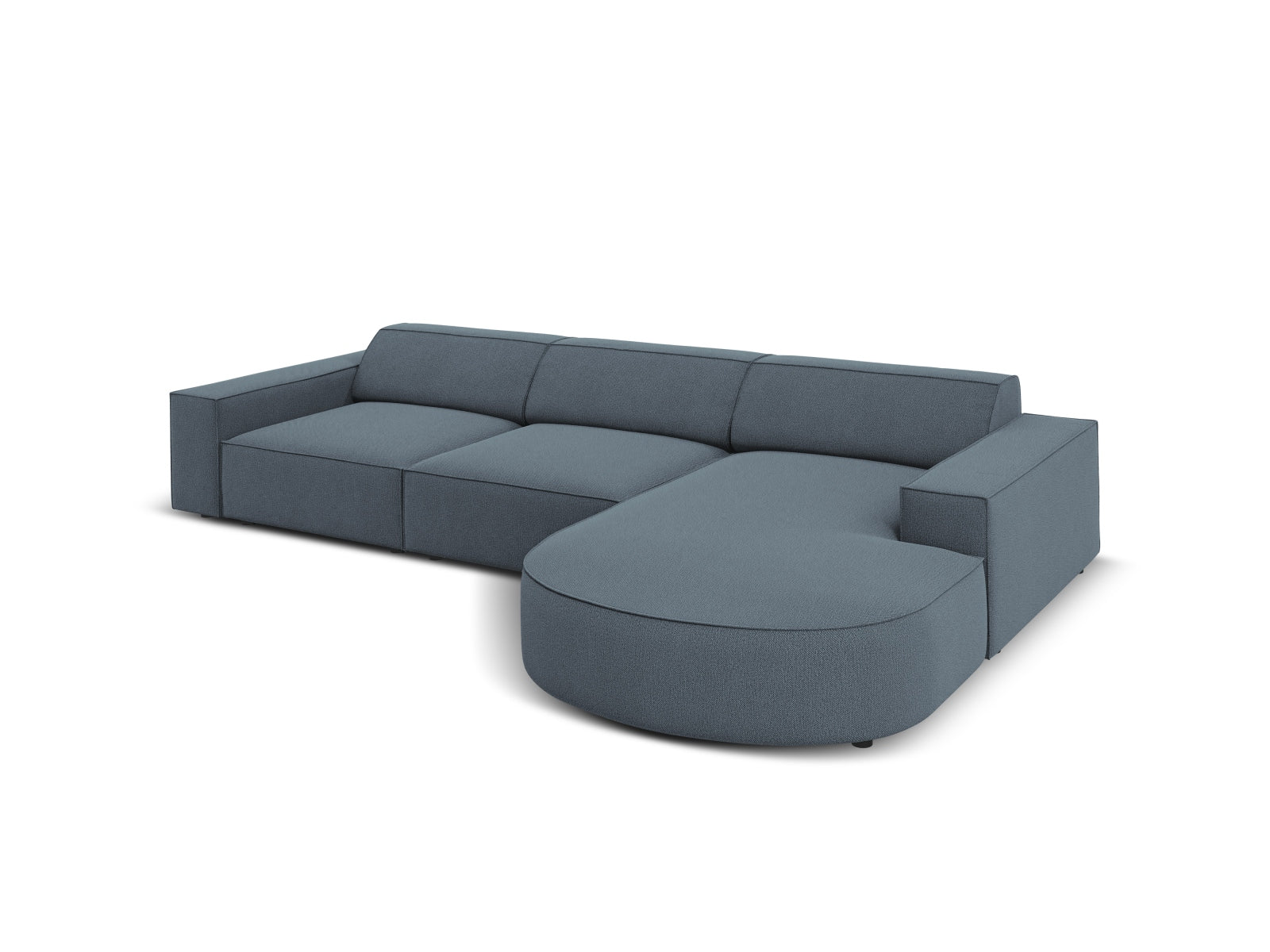 Jodie Modulares Ecksofa rechts 4 Sitzer in Blue präsentiert im Onlineshop von KAQTU Design AG. Ecksofa rechts ist von Micadoni