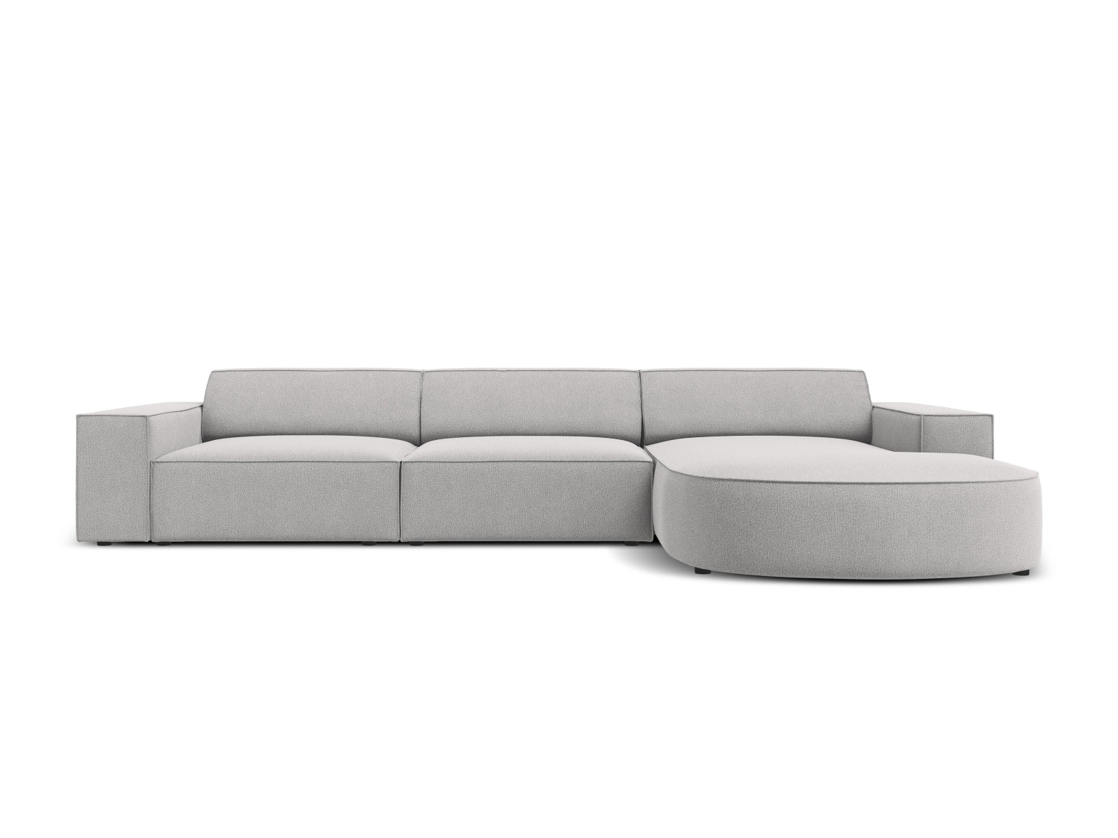 Jodie Modulares Ecksofa rechts 4 Sitzer in Light Grey präsentiert im Onlineshop von KAQTU Design AG. Ecksofa rechts ist von Micadoni