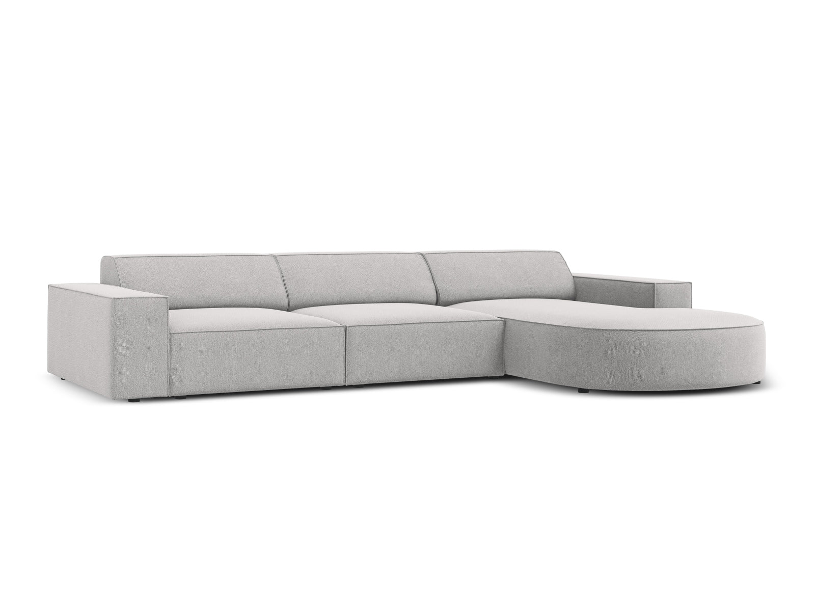 Jodie Modulares Ecksofa rechts 4 Sitzer in Light Grey präsentiert im Onlineshop von KAQTU Design AG. Ecksofa rechts ist von Micadoni
