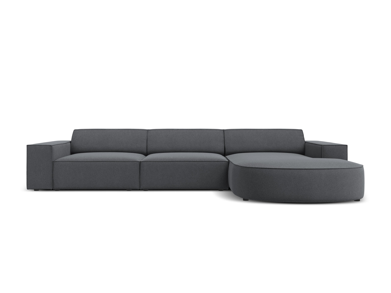 Jodie Modulares Ecksofa rechts 4 Sitzer in Dark Grey präsentiert im Onlineshop von KAQTU Design AG. Ecksofa rechts ist von Micadoni