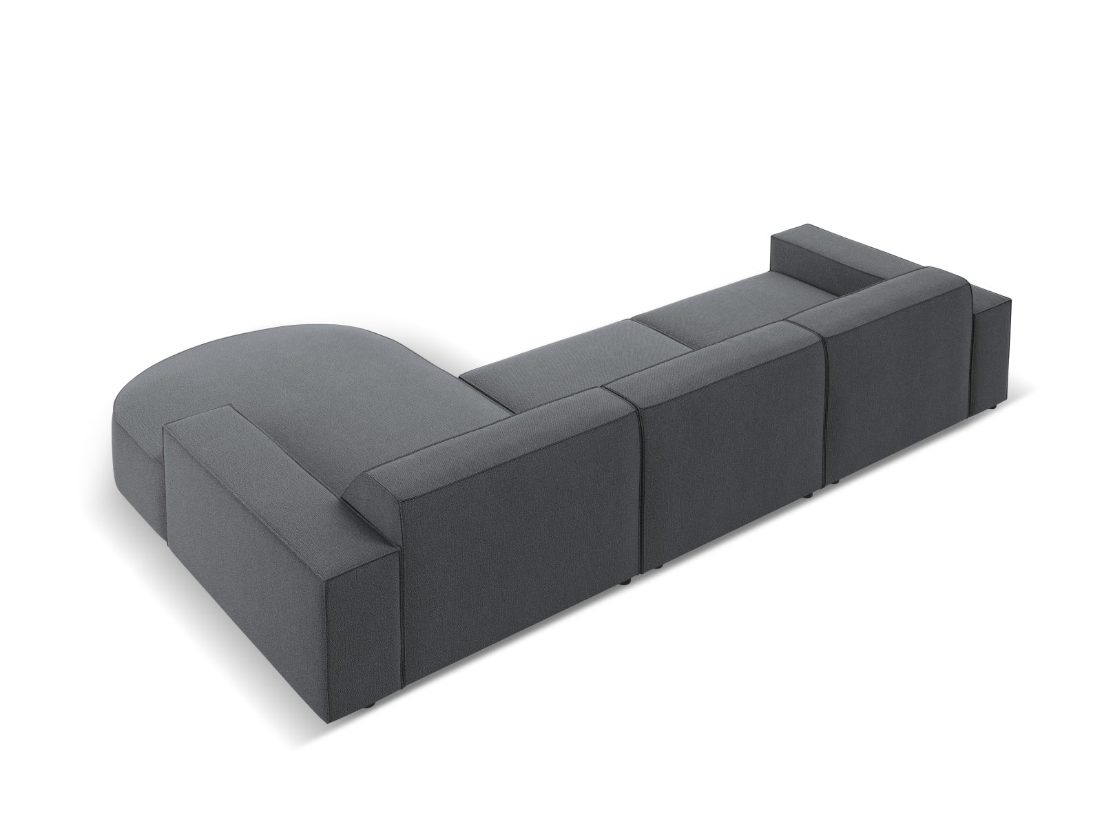 Jodie Modulares Ecksofa rechts 4 Sitzer in Dark Grey präsentiert im Onlineshop von KAQTU Design AG. Ecksofa rechts ist von Micadoni