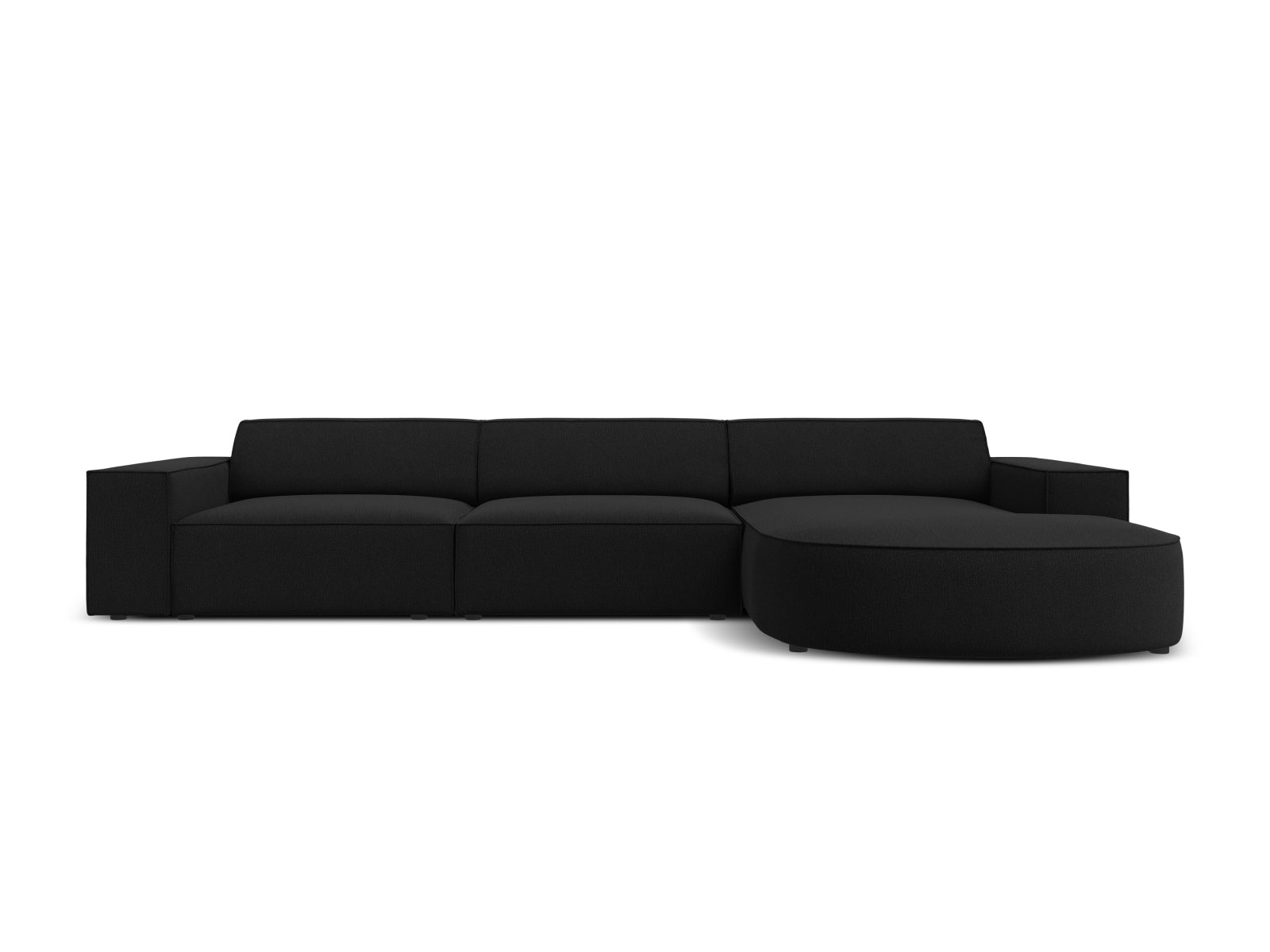Jodie Modulares Ecksofa rechts 4 Sitzer in Black präsentiert im Onlineshop von KAQTU Design AG. Ecksofa rechts ist von Micadoni