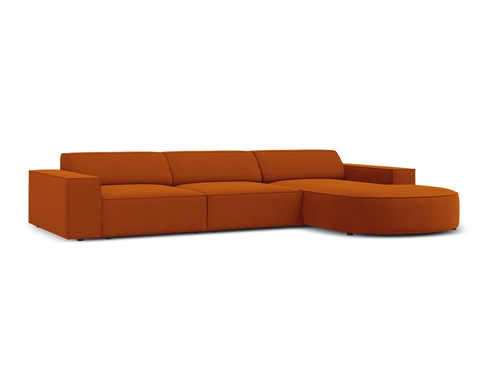 Jodie Modulares Ecksofa rechts 4 Sitzer in Terracotta präsentiert im Onlineshop von KAQTU Design AG. Ecksofa rechts ist von Micadoni