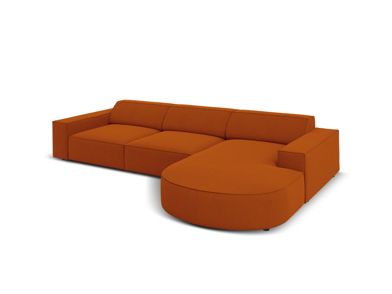 Jodie Modulares Ecksofa rechts 4 Sitzer in Terracotta präsentiert im Onlineshop von KAQTU Design AG. Ecksofa rechts ist von Micadoni