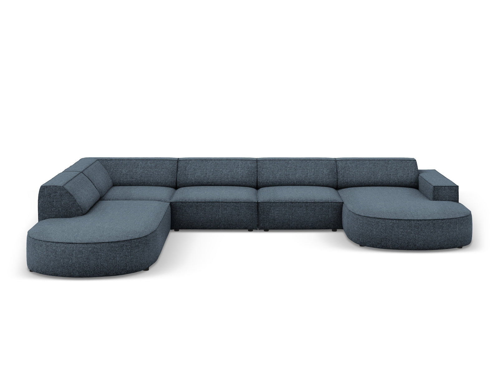 Jodie Modulares Panoramic Ecksofa links 7 Sitzer in Royal Blue präsentiert im Onlineshop von KAQTU Design AG. Ecksofa links ist von Micadoni