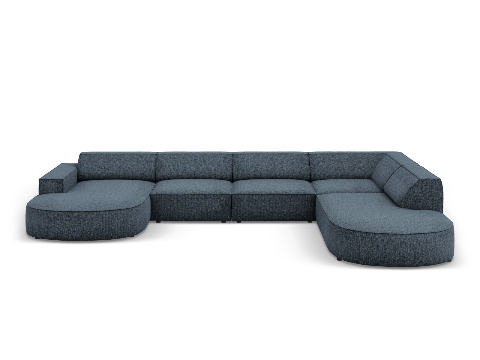 Jodie Modulares Panoramic Ecksofa rechts 7 Sitzer in Royal Blue präsentiert im Onlineshop von KAQTU Design AG. Ecksofa rechts ist von Micadoni