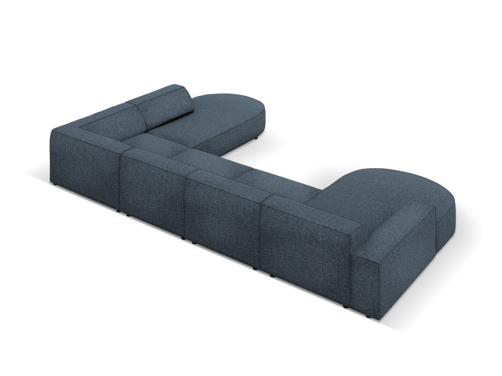 Jodie Modulares Panoramic Ecksofa rechts 7 Sitzer in Royal Blue präsentiert im Onlineshop von KAQTU Design AG. Ecksofa rechts ist von Micadoni