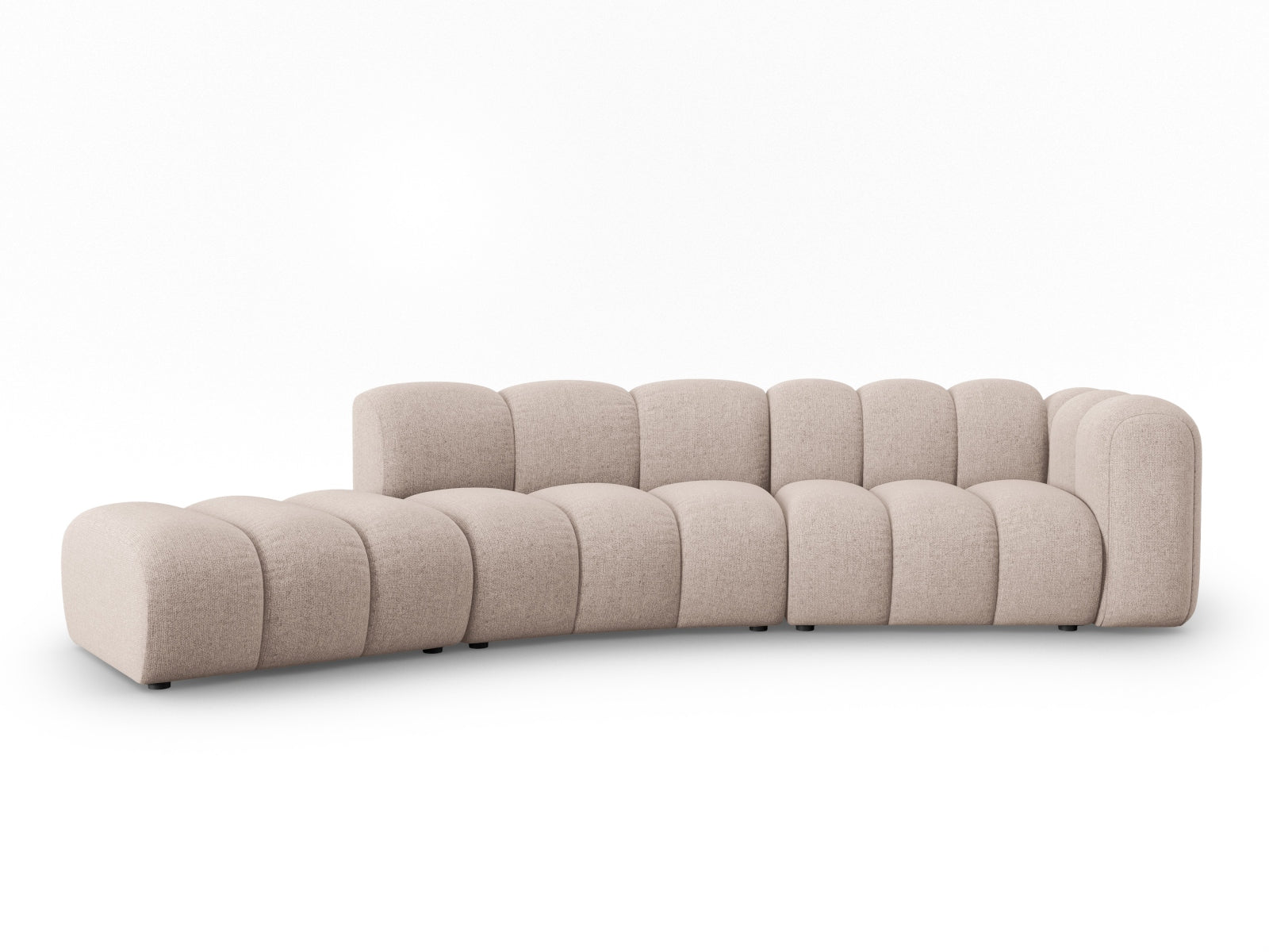 Lupine Modulares Sofa links 5 Sitzer in Beige präsentiert im Onlineshop von KAQTU Design AG. L-Sofa links ist von Micadoni