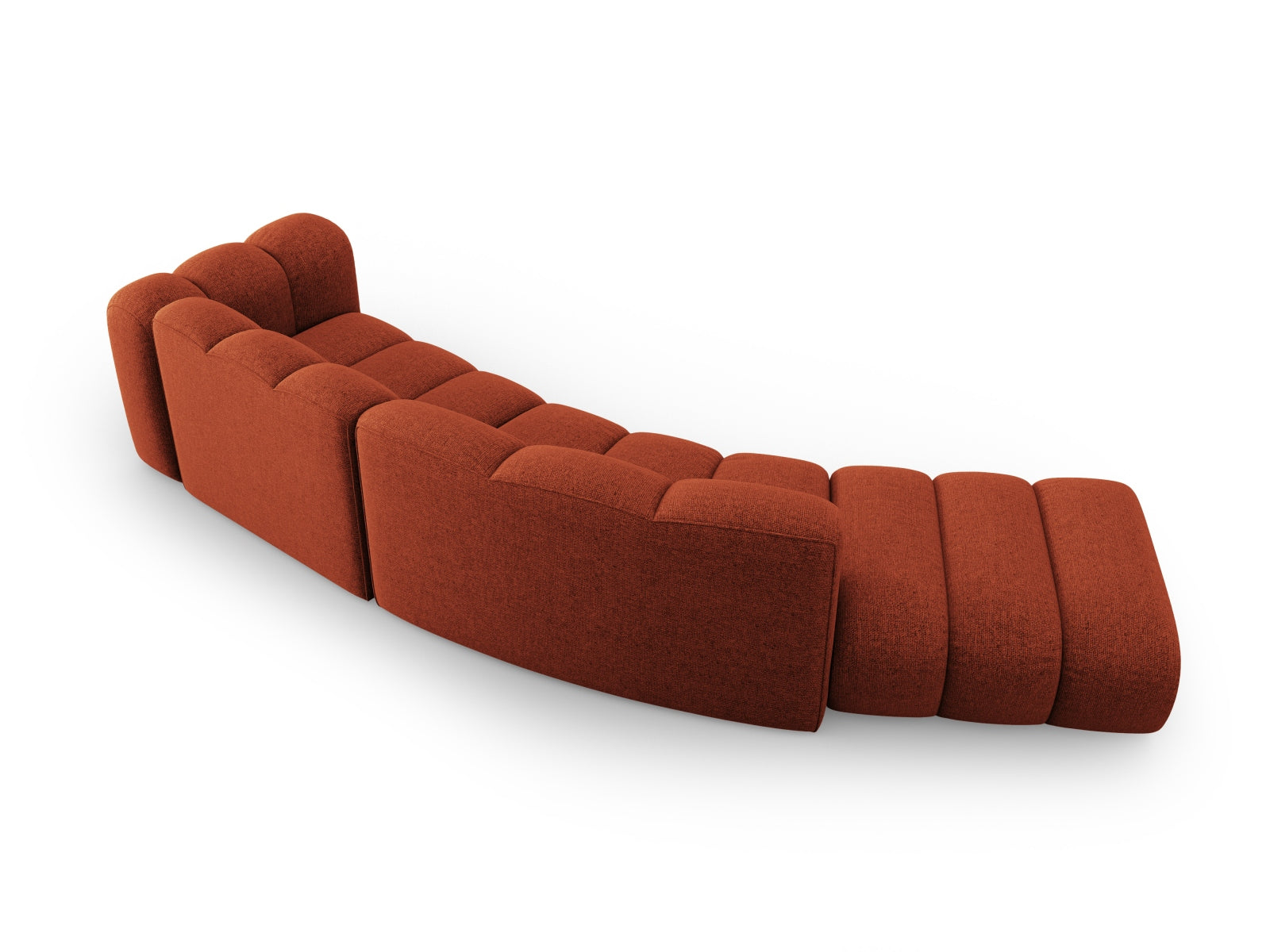 Lupine Modulares Sofa links 5 Sitzer in Terracotta präsentiert im Onlineshop von KAQTU Design AG. L-Sofa links ist von Micadoni