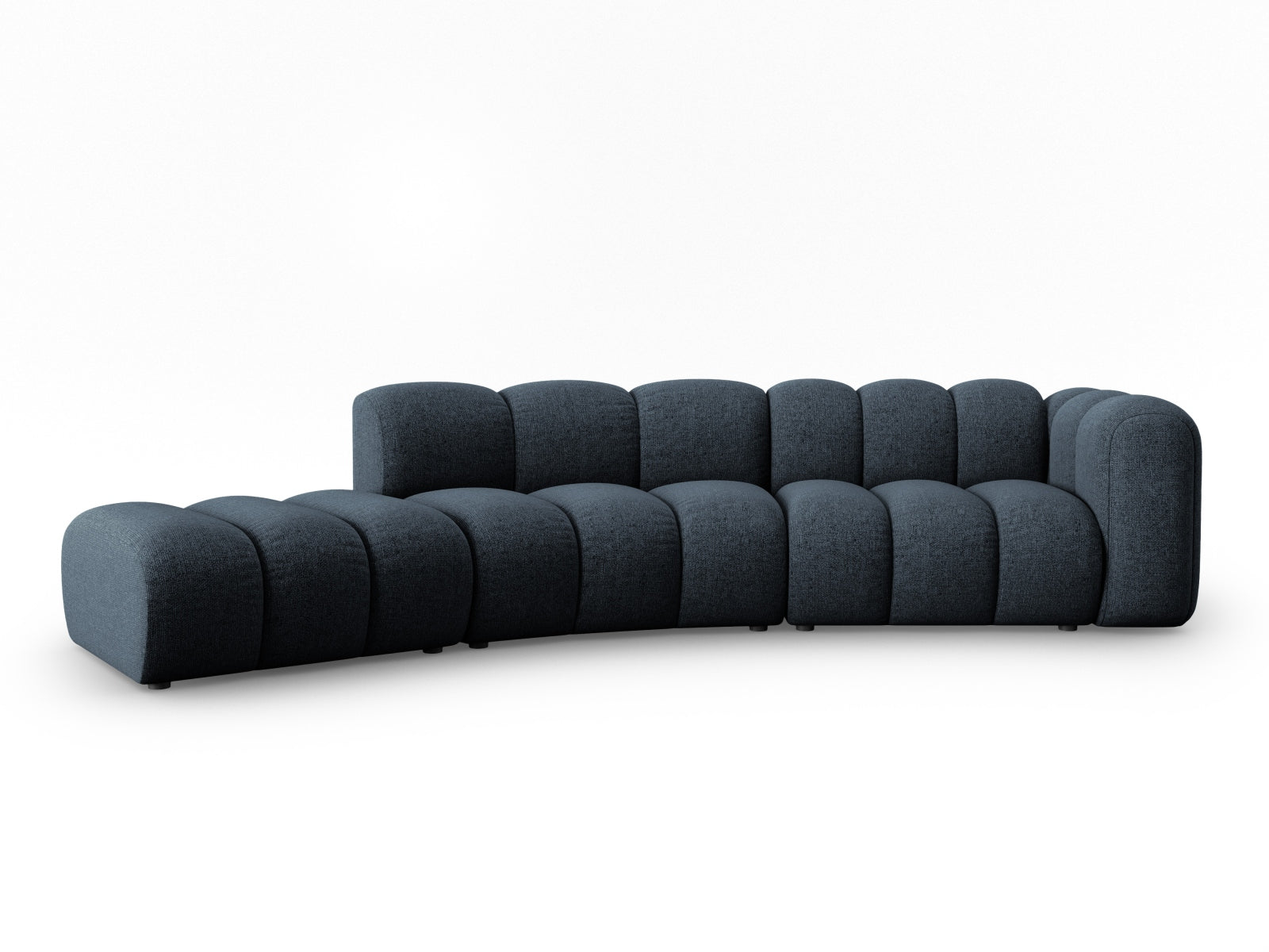Lupine Modulares Sofa links 5 Sitzer in Royal Blue präsentiert im Onlineshop von KAQTU Design AG. L-Sofa links ist von Micadoni
