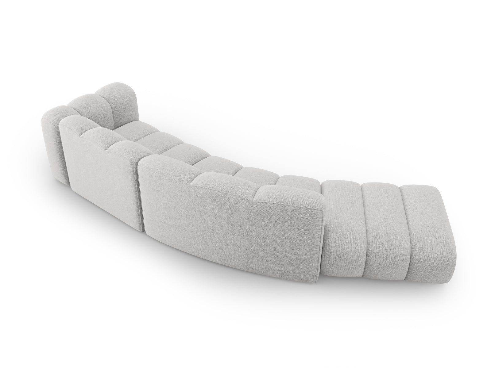 Lupine Modulares Sofa links 5 Sitzer in Light Grey präsentiert im Onlineshop von KAQTU Design AG. L-Sofa links ist von Micadoni
