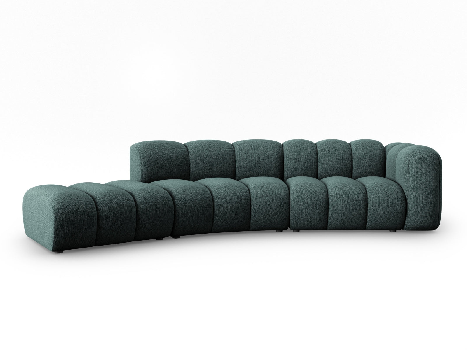 Lupine Modulares Sofa links 5 Sitzer in Petrol präsentiert im Onlineshop von KAQTU Design AG. L-Sofa links ist von Micadoni