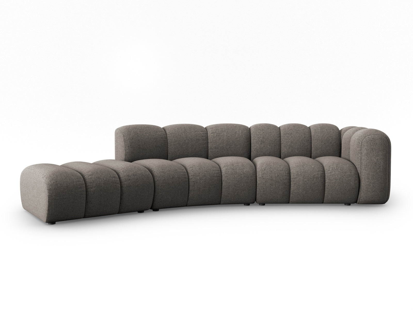 Lupine Modulares Sofa links 5 Sitzer in Grey präsentiert im Onlineshop von KAQTU Design AG. L-Sofa links ist von Micadoni