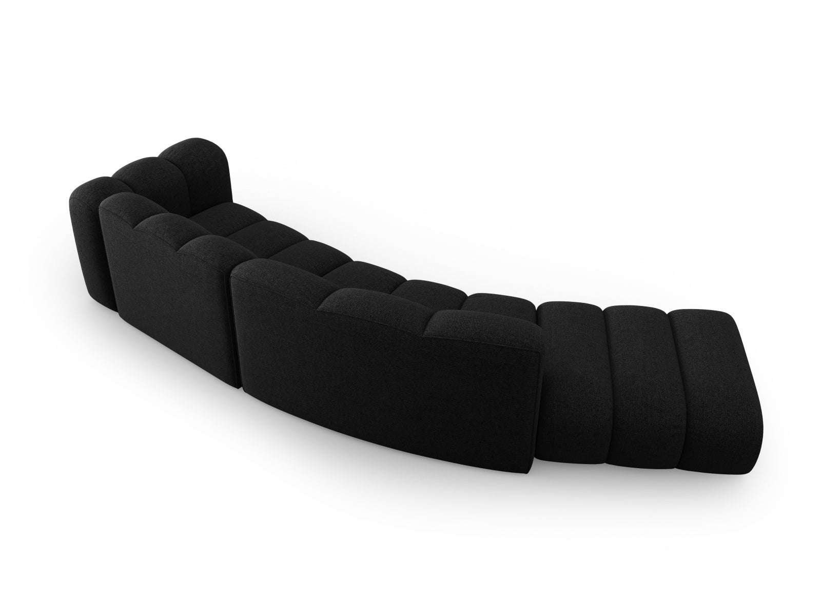 Lupine Modulares Sofa links 5 Sitzer in Black präsentiert im Onlineshop von KAQTU Design AG. L-Sofa links ist von Micadoni