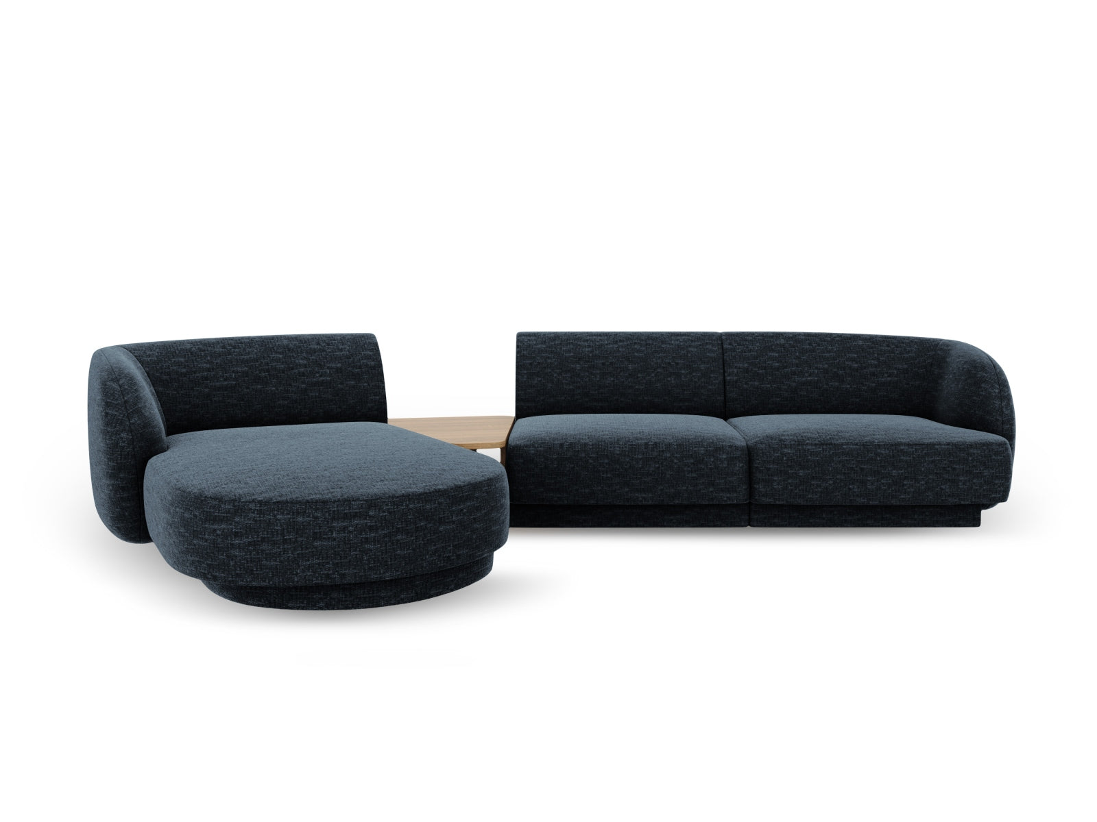 Miley Modulares Sofa links 3 Sitzer in Royal Blue präsentiert im Onlineshop von KAQTU Design AG. L-Sofa links ist von Micadoni
