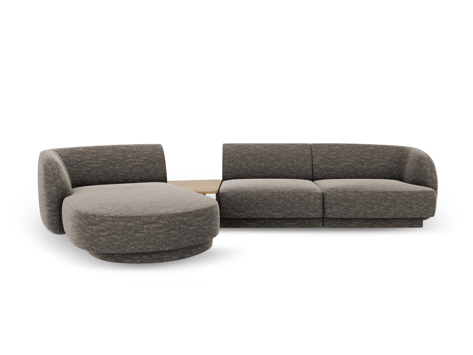 Miley Modulares Sofa links 3 Sitzer in Grey präsentiert im Onlineshop von KAQTU Design AG. L-Sofa links ist von Micadoni