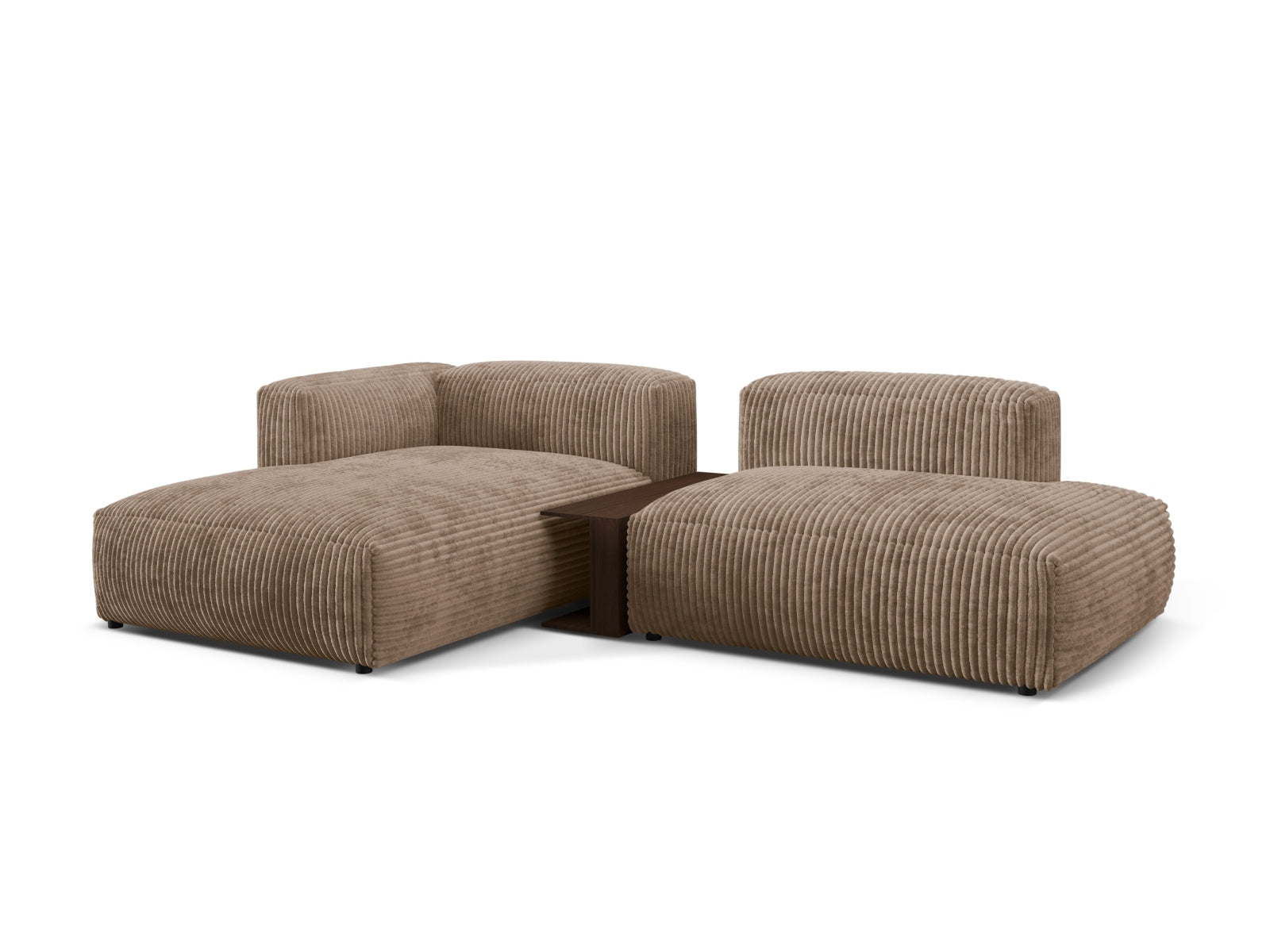 Martina Modulares Ecksofa links 2 Sitzer in Acorn präsentiert im Onlineshop von KAQTU Design AG. Ecksofa links ist von Micadoni