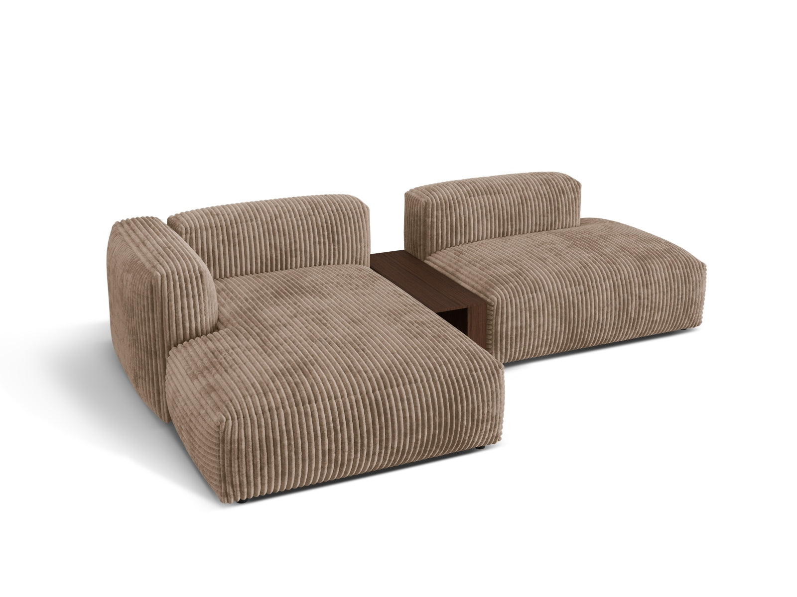 Martina Modulares Ecksofa links 2 Sitzer in Acorn präsentiert im Onlineshop von KAQTU Design AG. Ecksofa links ist von Micadoni