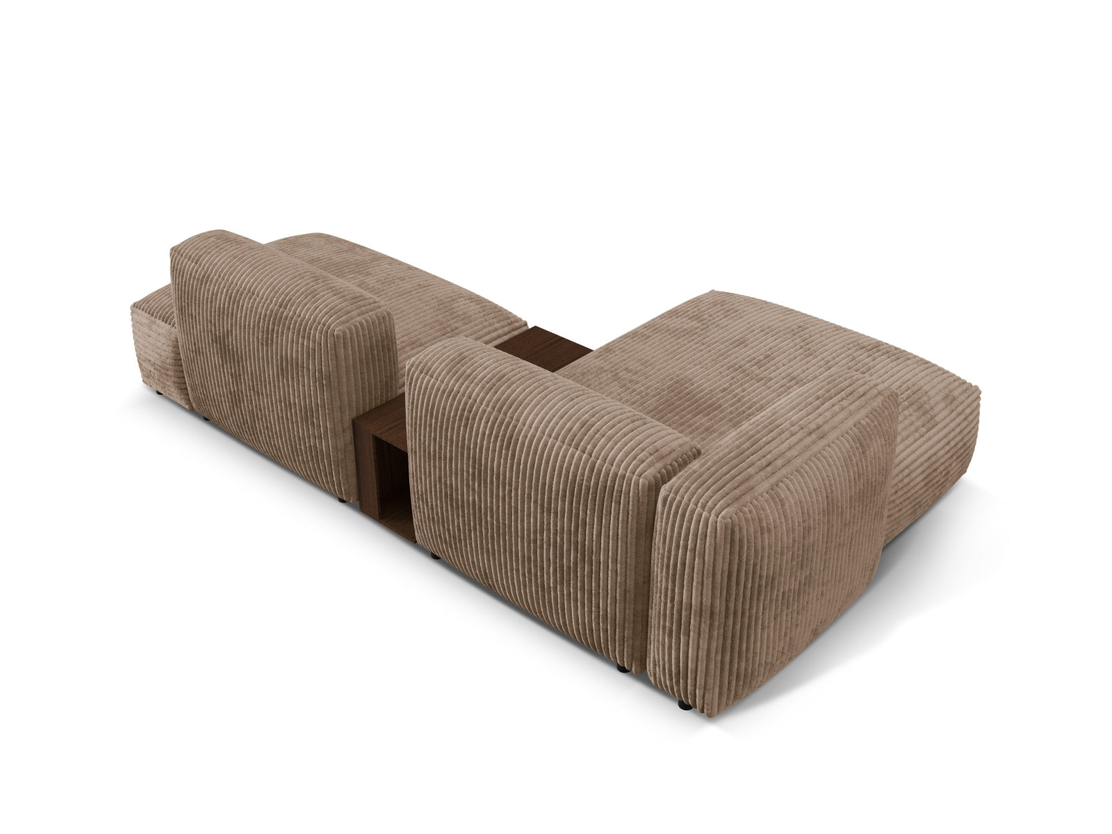 Martina Modulares Ecksofa links 2 Sitzer in Acorn präsentiert im Onlineshop von KAQTU Design AG. Ecksofa links ist von Micadoni
