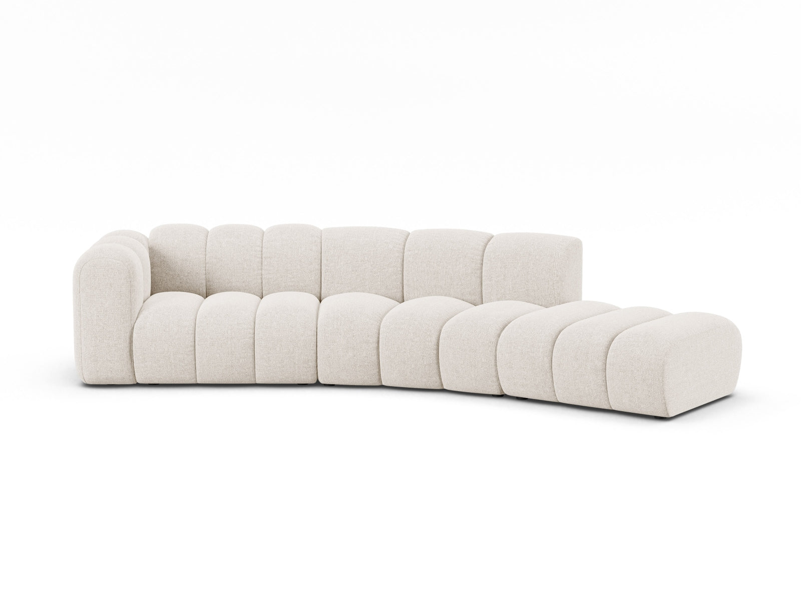Lupine Modular Sofa links 5 Sitzer in Light Beige-Eden präsentiert im Onlineshop von KAQTU Design AG. 3er Sofa ist von Micadoni