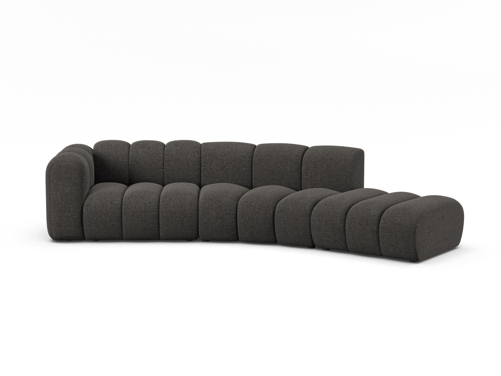 Lupine Modular Sofa links 5 Sitzer in Dark Grey-Eden präsentiert im Onlineshop von KAQTU Design AG. 3er Sofa ist von Micadoni