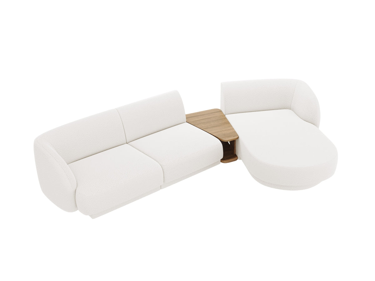 Miley Modulares Sofa rechts 3 Sitzer in White-Baloo präsentiert im Onlineshop von KAQTU Design AG. L-Sofa rechts ist von Micadoni