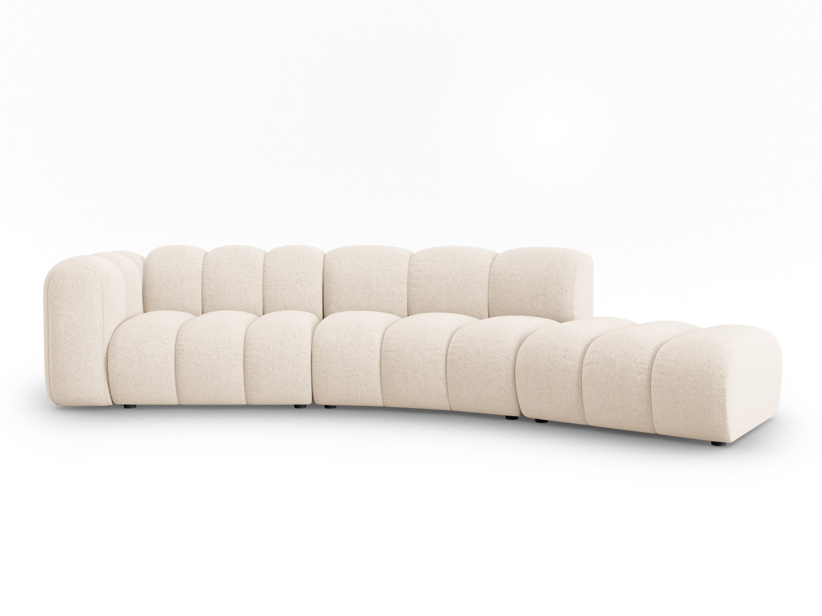 Lupine Modulares Sofa rechts 5 Sitzer in Light Beige präsentiert im Onlineshop von KAQTU Design AG. L-Sofa rechts ist von Micadoni