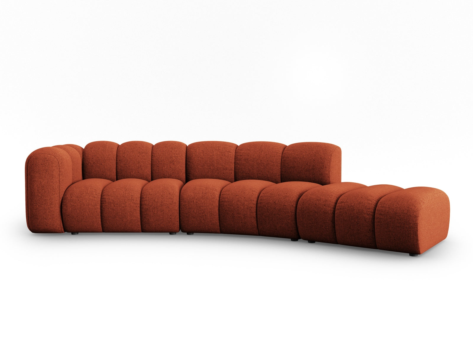 Lupine Modulares Sofa rechts 5 Sitzer in Terracotta präsentiert im Onlineshop von KAQTU Design AG. L-Sofa rechts ist von Micadoni