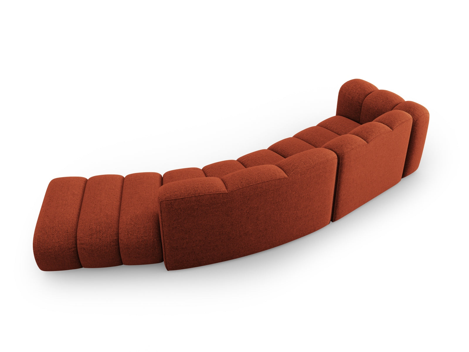 Lupine Modulares Sofa rechts 5 Sitzer in Terracotta präsentiert im Onlineshop von KAQTU Design AG. L-Sofa rechts ist von Micadoni