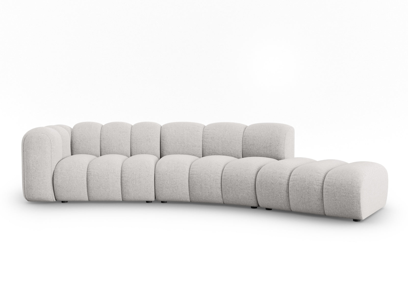 Lupine Modulares Sofa rechts 5 Sitzer in Light Grey präsentiert im Onlineshop von KAQTU Design AG. L-Sofa rechts ist von Micadoni