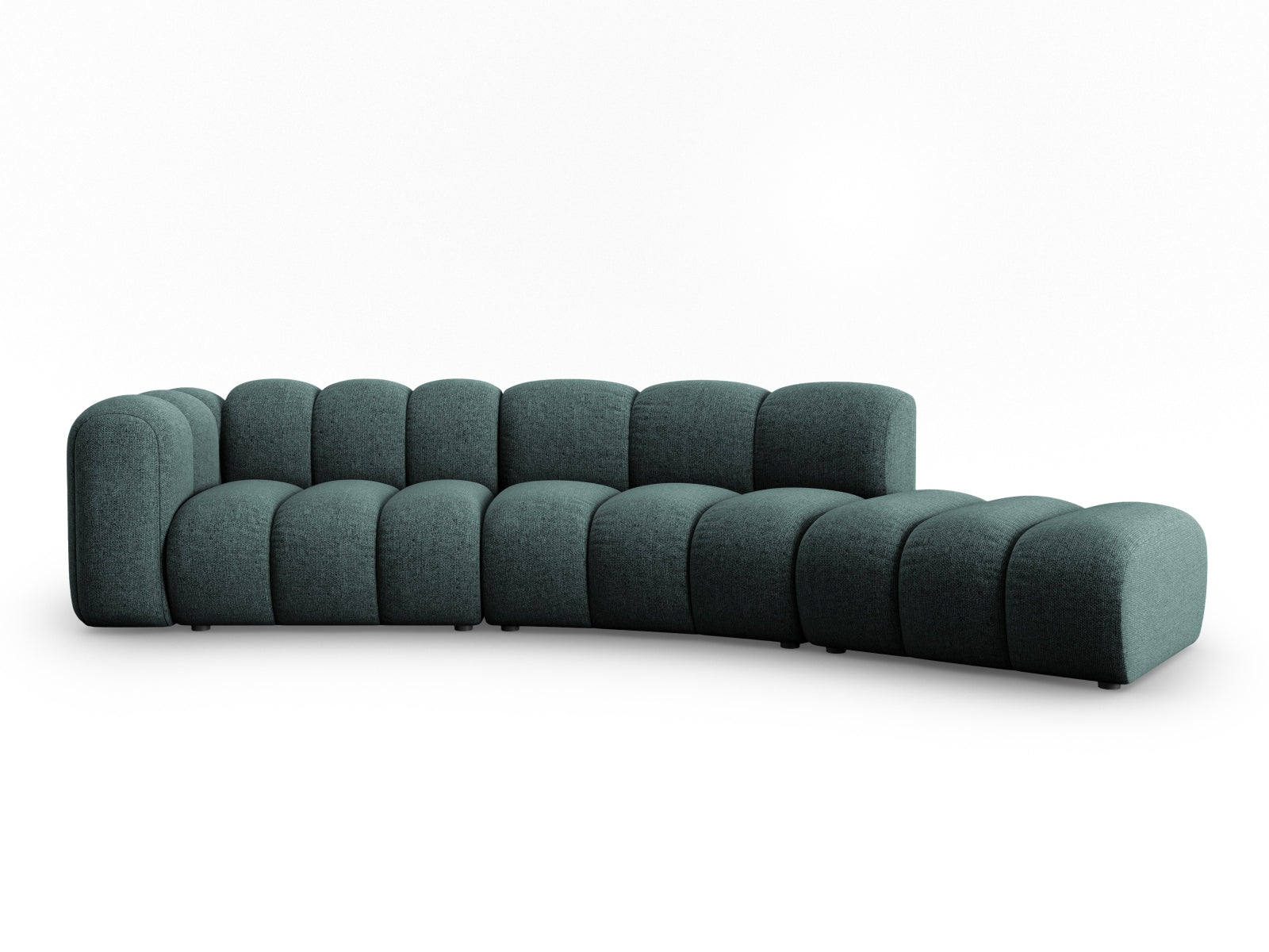 Lupine Modulares Sofa rechts 5 Sitzer in Petrol präsentiert im Onlineshop von KAQTU Design AG. L-Sofa rechts ist von Micadoni