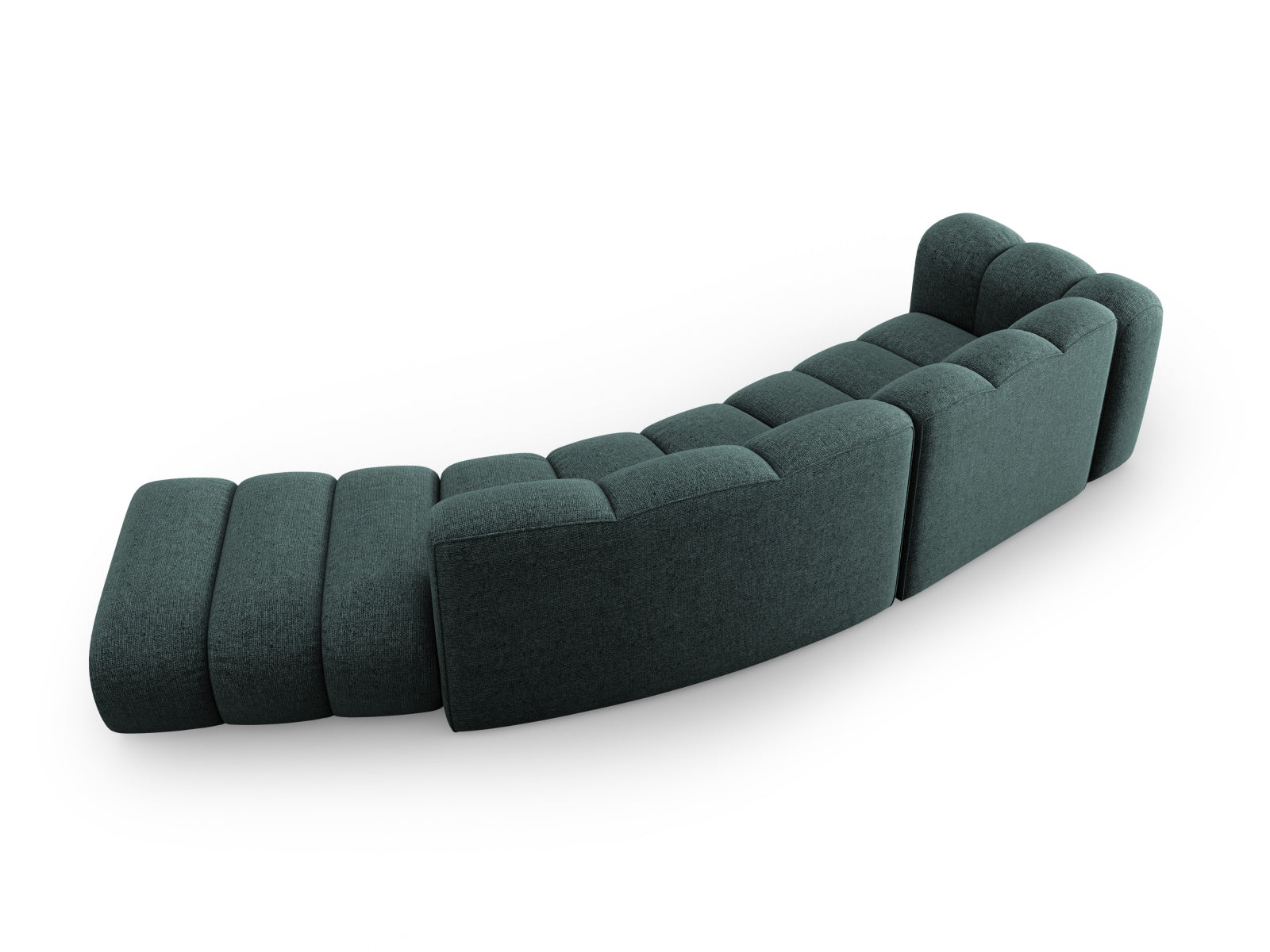Lupine Modulares Sofa rechts 5 Sitzer in Petrol präsentiert im Onlineshop von KAQTU Design AG. L-Sofa rechts ist von Micadoni