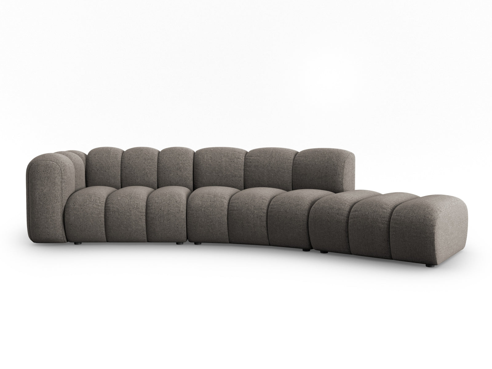 Lupine Modulares Sofa rechts 5 Sitzer in Grey präsentiert im Onlineshop von KAQTU Design AG. L-Sofa rechts ist von Micadoni