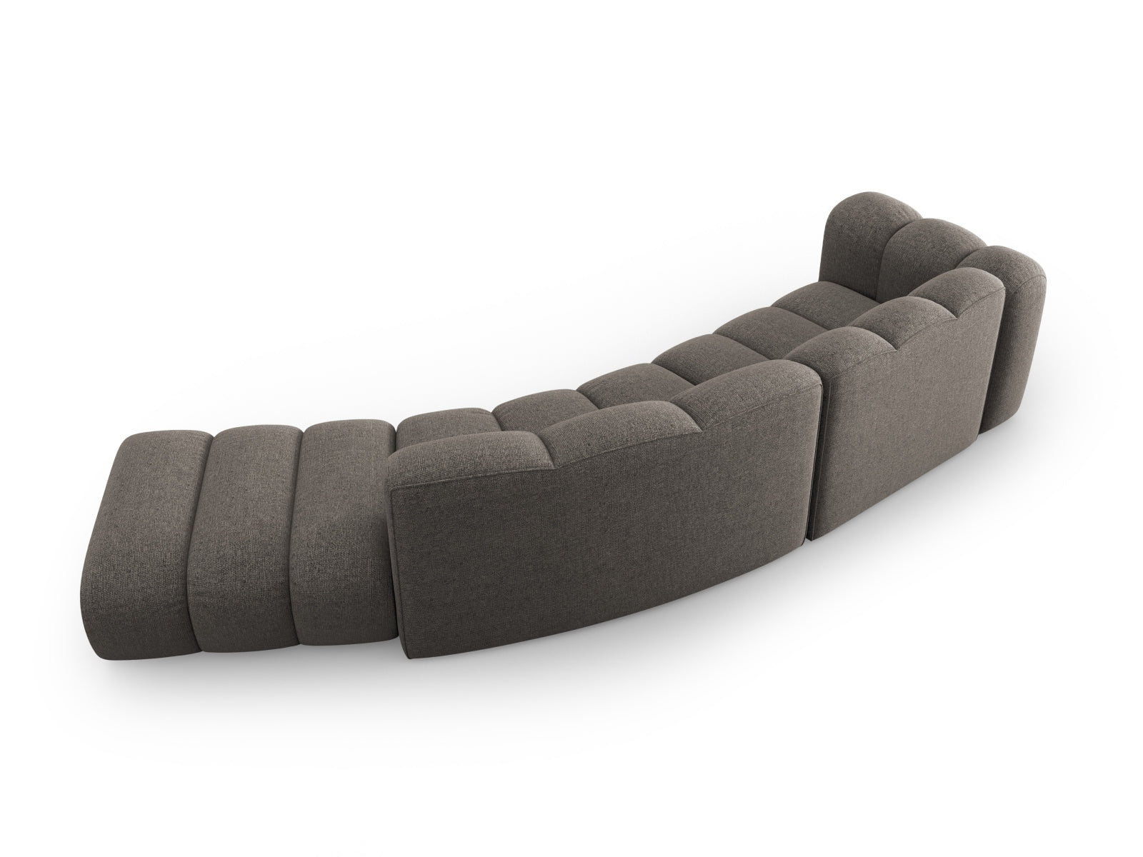 Lupine Modulares Sofa rechts 5 Sitzer in Grey präsentiert im Onlineshop von KAQTU Design AG. L-Sofa rechts ist von Micadoni