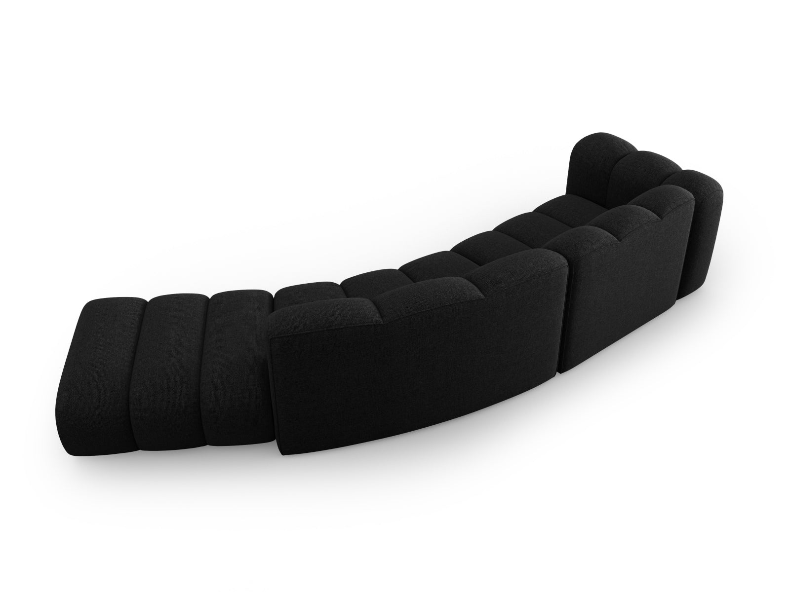 Lupine Modulares Sofa rechts 5 Sitzer in Black präsentiert im Onlineshop von KAQTU Design AG. L-Sofa rechts ist von Micadoni