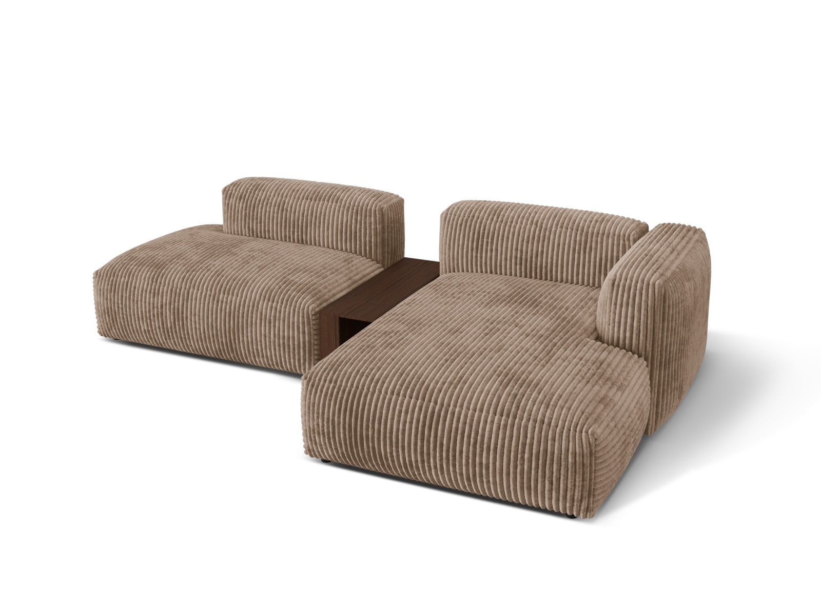 Martina Modulares Ecksofa rechts 2 Sitzer in Acorn präsentiert im Onlineshop von KAQTU Design AG. Ecksofa rechts ist von Micadoni