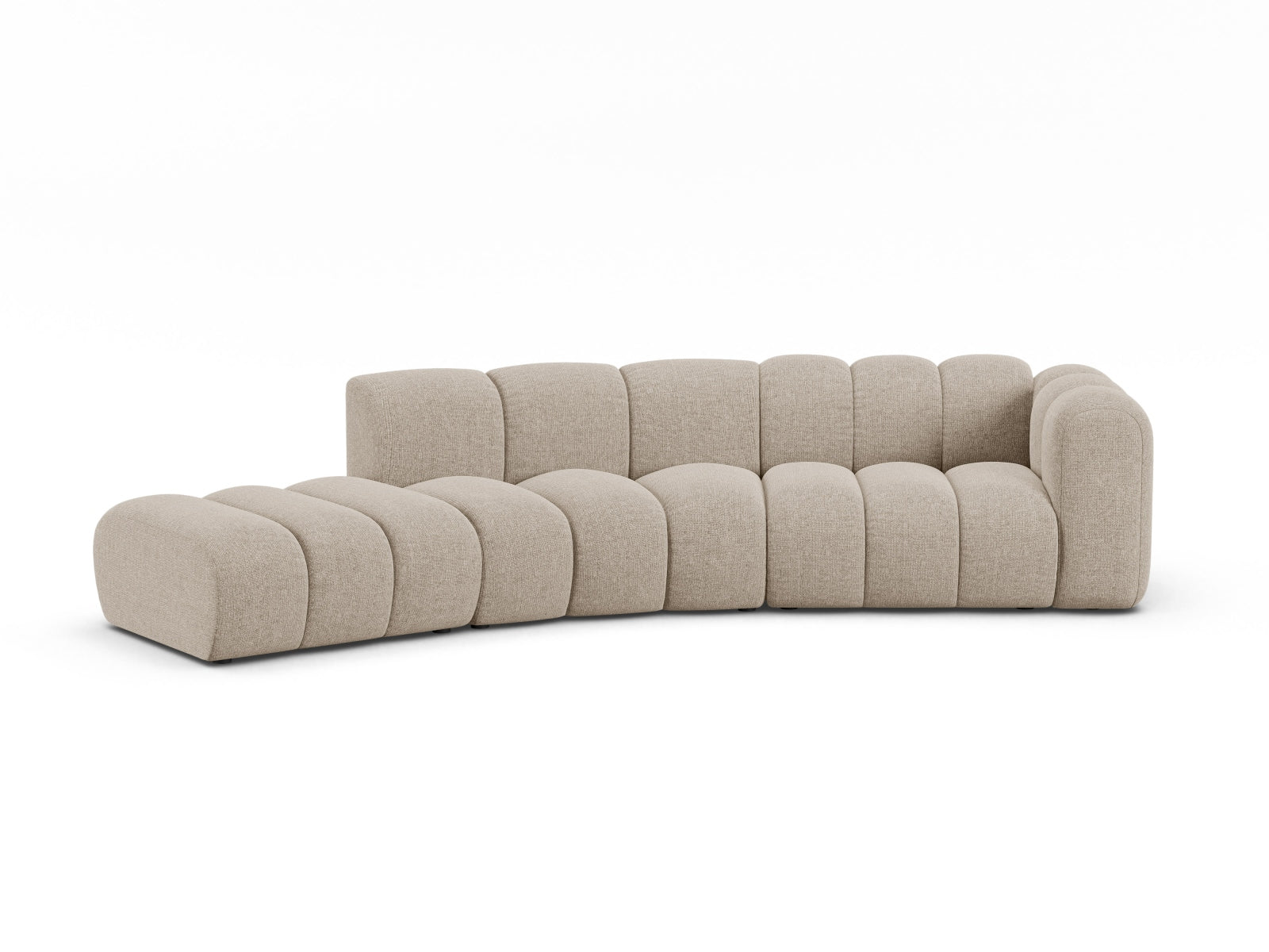 Lupine Modular Sofa rechts 5 Sitzer in Dark Beige-Eden präsentiert im Onlineshop von KAQTU Design AG. 5er Sofa ist von Micadoni