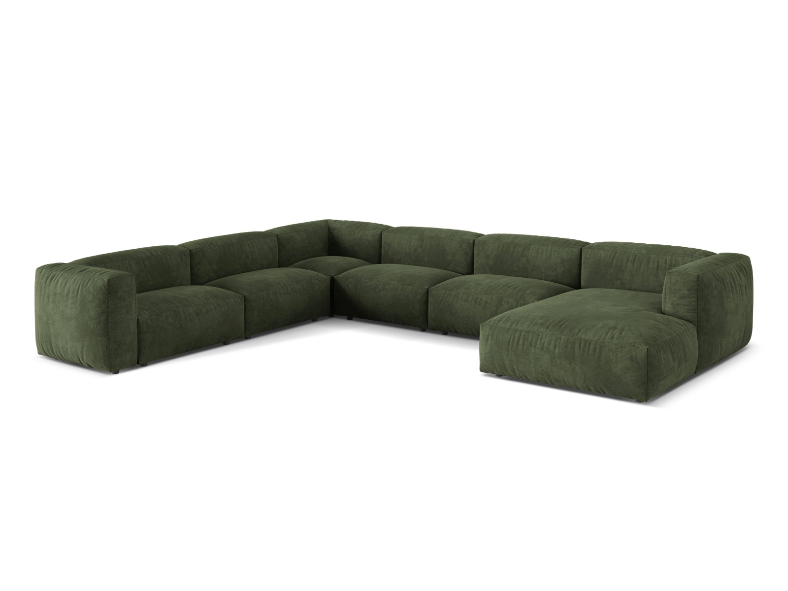 Stilvolles 6-Sitzer Ecksofa Martina in linker Ausführung, ideal für gesellige Abende und zeitgemäße Einrichtung.